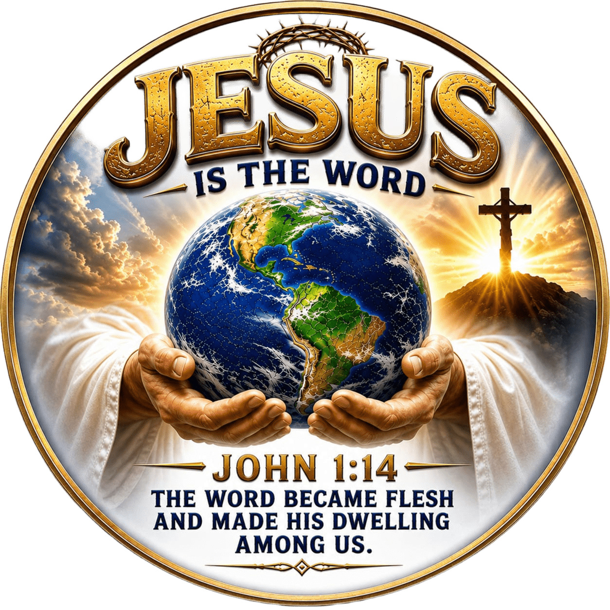 Logotipo de Jesus is the Word